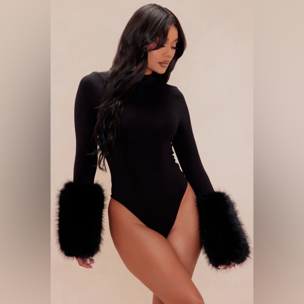 Moscow Fur Bodysuit - Black